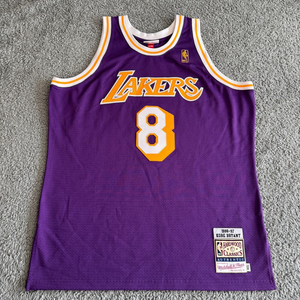 Authentic Mitchell & Ness NBA Los Angeles Lakers Kobe Bryant Rookie Jersey 48 XL